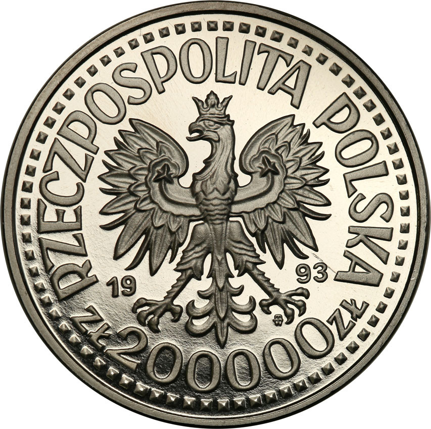 III RP. PRÓBA Nikiel 200.000 złotych 1993 Ruch Oporu